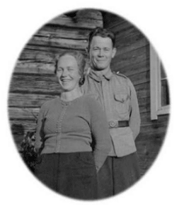 Aili ja Otto Vehmersalmella 1940